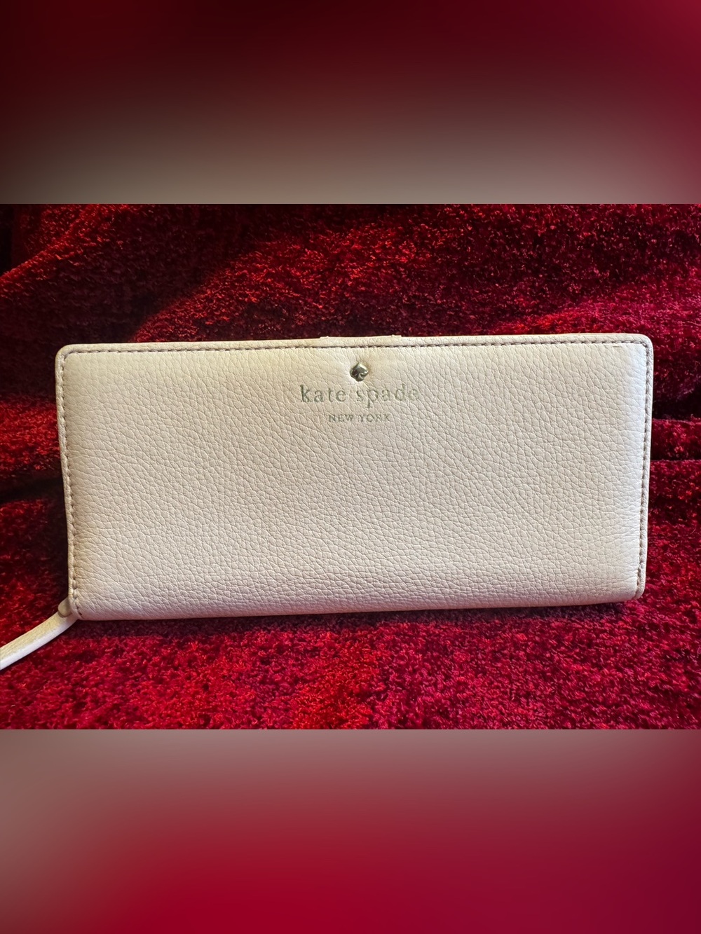 Kate Spade New York Pebbled Slim Bifold, Pink